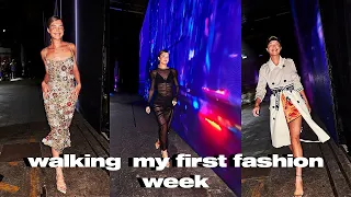 Walking in my first fashion week show (australia vlog)