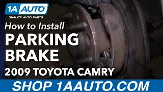 How to Replace Parking Brake Shoes and Hardware 92-11 Toyota Camry