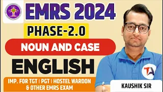 EMRS New Vacancy 2024 | EMRS English | Noun and Case | EMRS 2024 Preparation