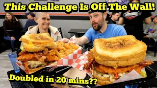 Crazy Double Burger Challenge | ManVFood | Off The Wall | Molly Schuyler