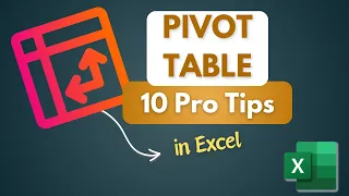 You Must Know! Pivot Table 10 PRO Tips & Tricks #PivotTable #Excel #Office365 #Microsoft