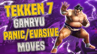 Ganryu Guide | Ganryu Panic N Evasive Moves | Tekken 7 Ganryu Guide | Ganryu Basic Guide Tekken 7