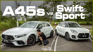 Mercedes-AMG A45s vs Suzuki Swift Sport - Which is more fun?