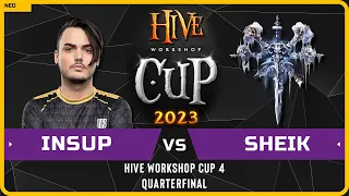 WC3 - [UD] iNSUPERABLE vs Sheik [UD] - Quarterfinal - Hive Workshop Cup 4