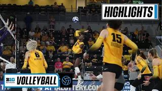 N. Iowa at Iowa | Highlights | Big Ten Volleyball | Sept. 17, 2022