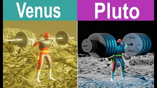 3D How much weight would you Lift on another Planets