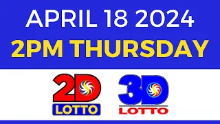 2pm Result Today April 18 2024 PCSO Lotto