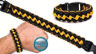 Amazing Cobra Stitched Paracord Bracelet Tutorial Knot DIY