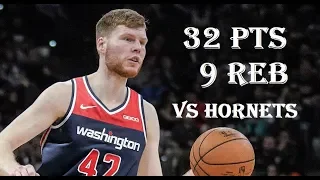 Davis Bertans 32 Pts 9 Reb Washington Wizards vs Charlotte Hornets NBA Season 2019/20