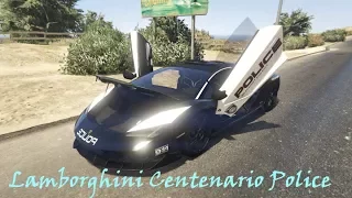 GTA 5 Lamborghini Centenario Police [Add-On / Replace] 1080p60