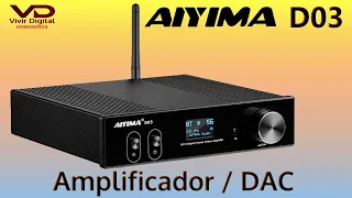 Amplificador de Altavoces MUY potente y BARATO. Aiyima D03