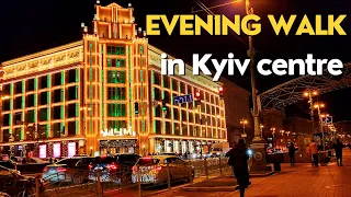 4K | Evening Walk in Kyiv Centre | Life in Ukraine | Kyiv Today | City Walks