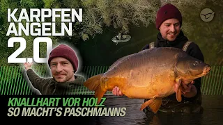 Korda Karpfenangeln 2.0: Knallhart vor Holz / Mit Christopher Paschmanns am Baggersee