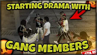 STARTING DRAMA WITH GANG MEMBERS THEN AIMBOTTING THEM (GTA 5 RP)