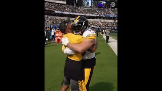 Some wholesome moments from Sunday's win in Los Angeles  #steelers #nfl