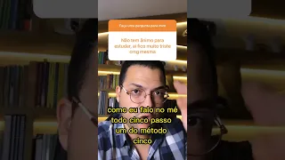 FICO TRISTE POR NÃO CONSEGUIR ESTUDAR, O QUE FAZER? - Professor Piccini Responde