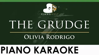 Olivia Rodrigo - the grudge - LOWER Key (Piano Karaoke Instrumental)