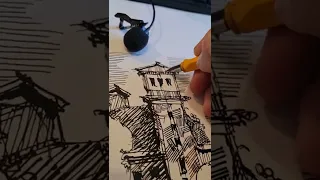 ASMR drawing. Lamy fountain pen . Eduard Kichigin