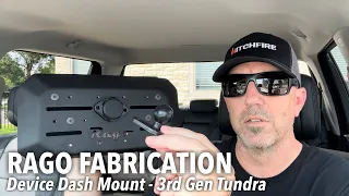 RAGO Fabrication Digital Device Dash Mount Install - 2024 Toyota Tundra @RagoFabrication