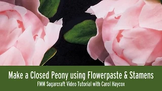 How to Make a Closed Fondant Peony Flower using Flowerpaste