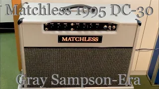 Matchless 1995 DC-30 Gray Sampson-Era w/Case [Bright International 100V]