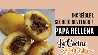 PAPA RELLENA!! aprende la mejor papa rellena! facil y sencillo