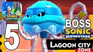 Sonic Superstars - Lagoon City Full + Boss Secrets Knuckles  - Part 5