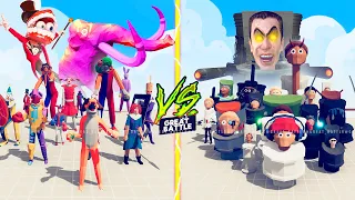 NEW AMAZING DIGITAL CIRCUS vs G-MAN TOILET TEAM  - Totally Accurate Battle Simulator TABS