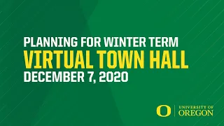Winter Term Update | Virtual Town Hall | December 7