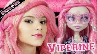 Monster High Viperine Gorgon Doll Makeup Tutorial for Halloween or Cosplay  |  Kittiesmama