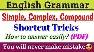 Simple Compound Complex Sentence|TNPSC Grammar|School Grammar Shortcuts|Basic Grammar|TNEB English