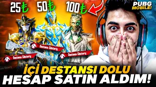 800 TL İLE 8 TANE İÇİ DESTANSI DOLU BUZ DİYARLI HESAP SATIN ALDIM!! 😱 | PUBG MOBİLE