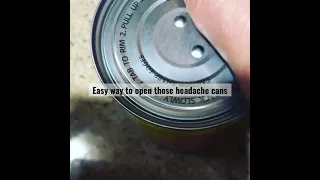 Life Hack- opening a can one handed. #life #lifehacking