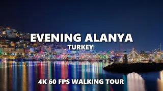 Alanya, Turkey walking tour 4K 60FPS | Alanya seafront promenade | Summer 2023