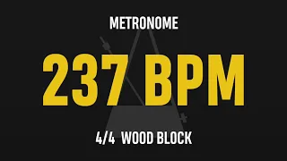 237 BPM 4/4 - Best Metronome (Sound : Wood block)