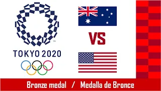 Tokyo2020 - Australia vs USA -   bronze medal match prediction  -  predicción medalla de bronce