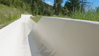 Alpine Slides at Whitefish Mountain Resort - Forest Slide POV