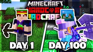 I Survived 100 Days in MODDED MINECRAFT HARDCORE (RAD2)