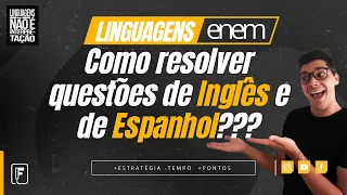 Como Estudar Inglês e Espanhol para o ENEM?! LINGUAGENS
