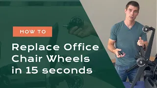 Want to Replace Your Office Chair Wheels? So Easy, It Only Takes 15 Seconds