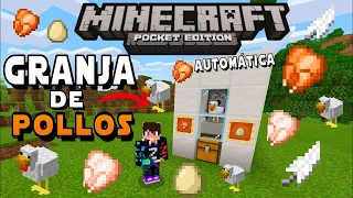 👉¡Comida infinita! Granja Automática De Pollos   Minecraft Bedrock 1.19.73