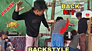 Back Hit|| prank on wife|| Hit on backstyle|| Extreme Crazy| Baby Calmdown+🤣