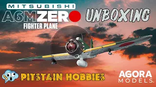 Agora Models 1:18 scale Mitsubishi A6M Zero Fighter partwork kit unboxing