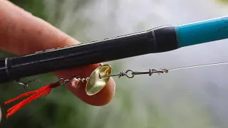 Making a clampless micro spoon lure | diy fishing lure