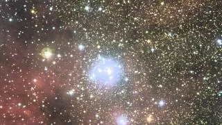 Panning across the region of the star cluster NGC 6604