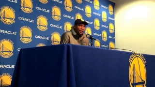 Kevin Durant postgame interview, Warriors (18-3) v Pacers: Klay's 60 pts, alley-oop f/ Stephen Curry