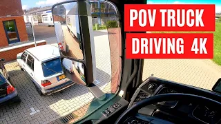 4K Mercedes Actros - POV Truck Driving - Tholen 🇳🇱 Cockpit View