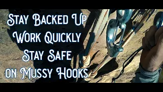 Cleaning an Anchor and Transitioning from Climbing to Lowering Off with Mussy Hooks