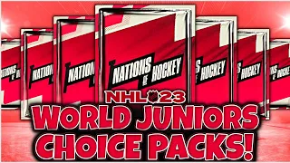 OPENING TEN WORLD JUNIORS CHOICE PACKS! | NHL 23 Pack Opening