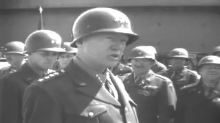 WW2 General Patton & Russians Meet, Linz, Austria, 5/12/1945 (full)